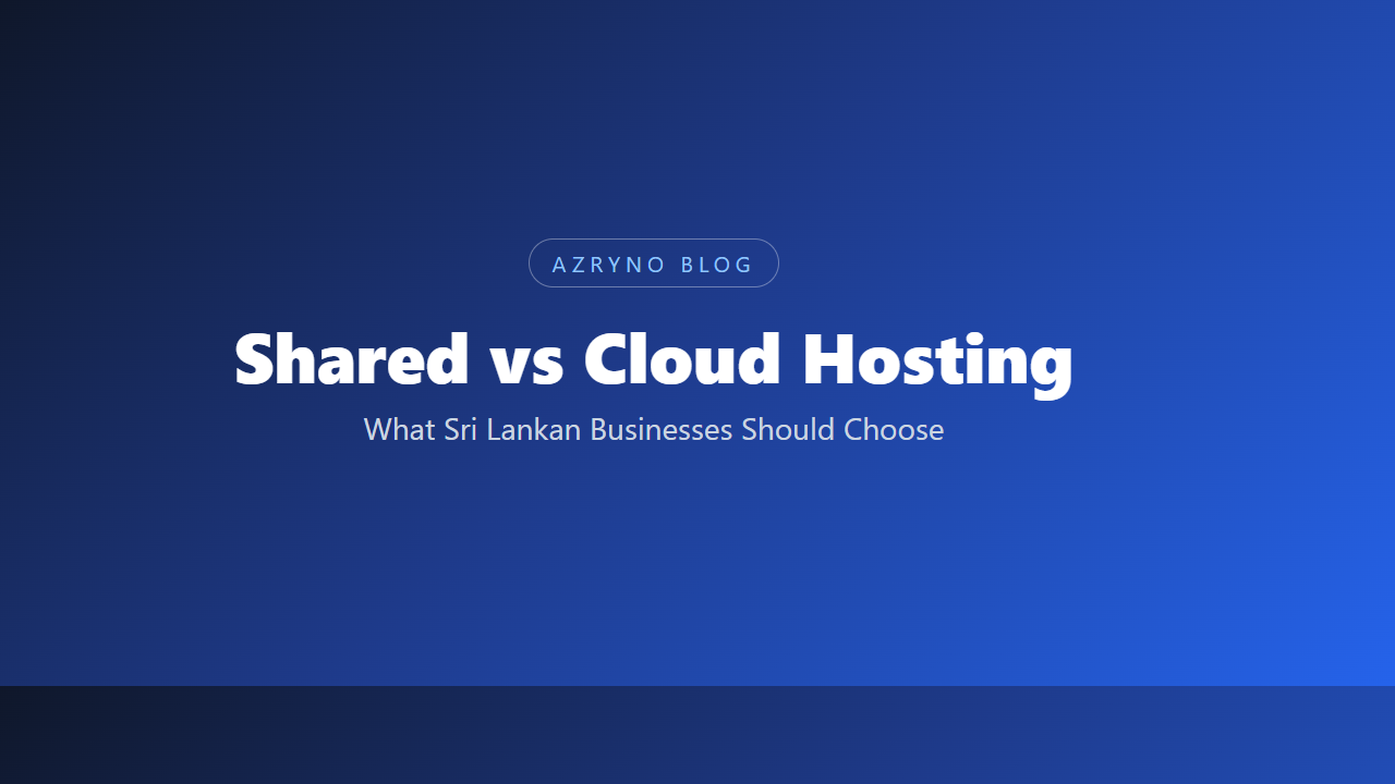 Illustration comparing shared servers and cloud infrastructure