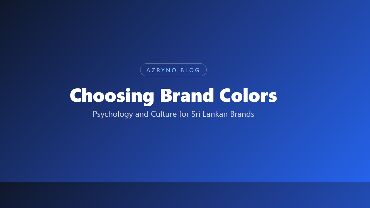 Illustration of a colour palette being selected for a brand