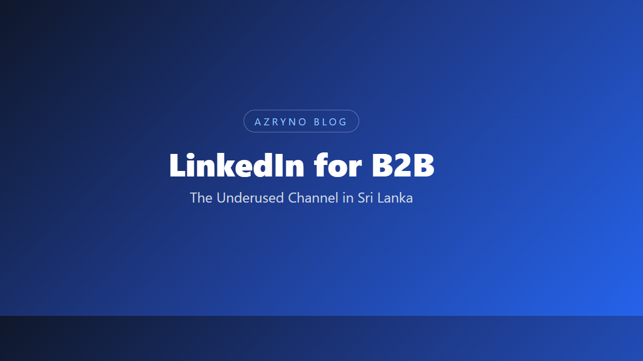 Illustration of a professional using LinkedIn for B2B lead generation