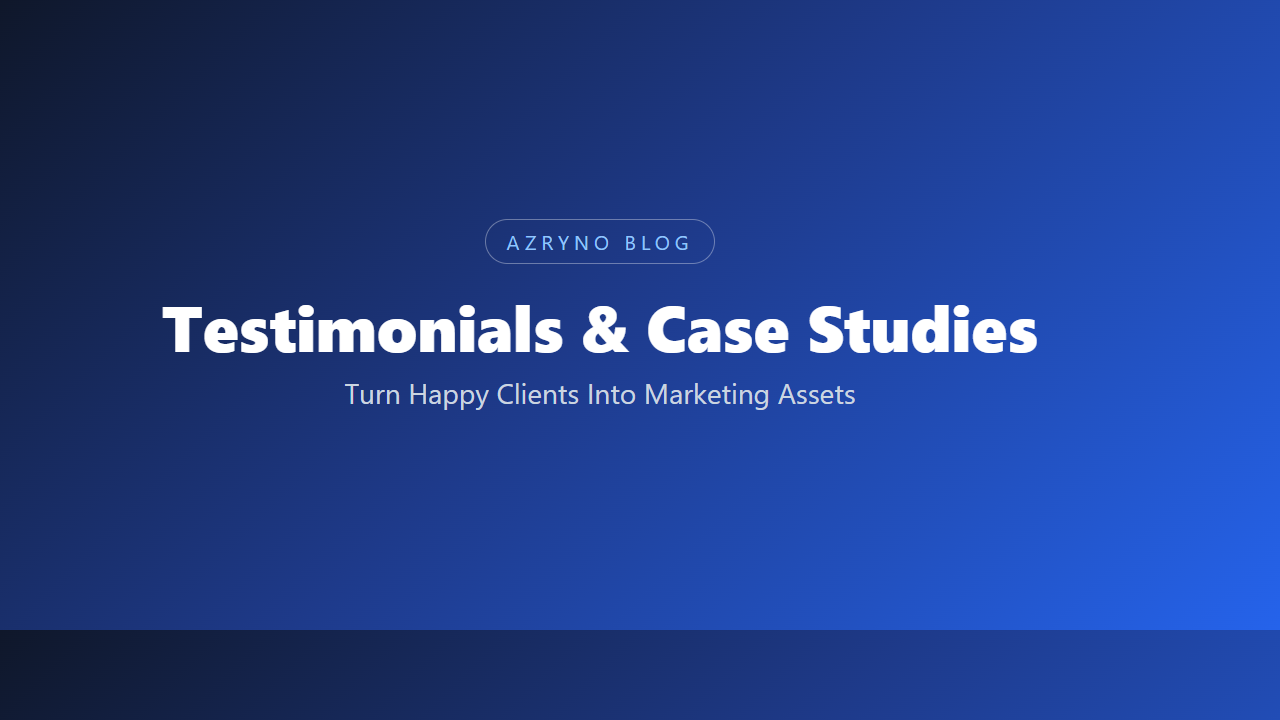 Illustration of customer testimonials being collected and used as marketing assets