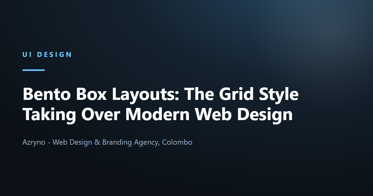 Bento box grid layouts in modern web design