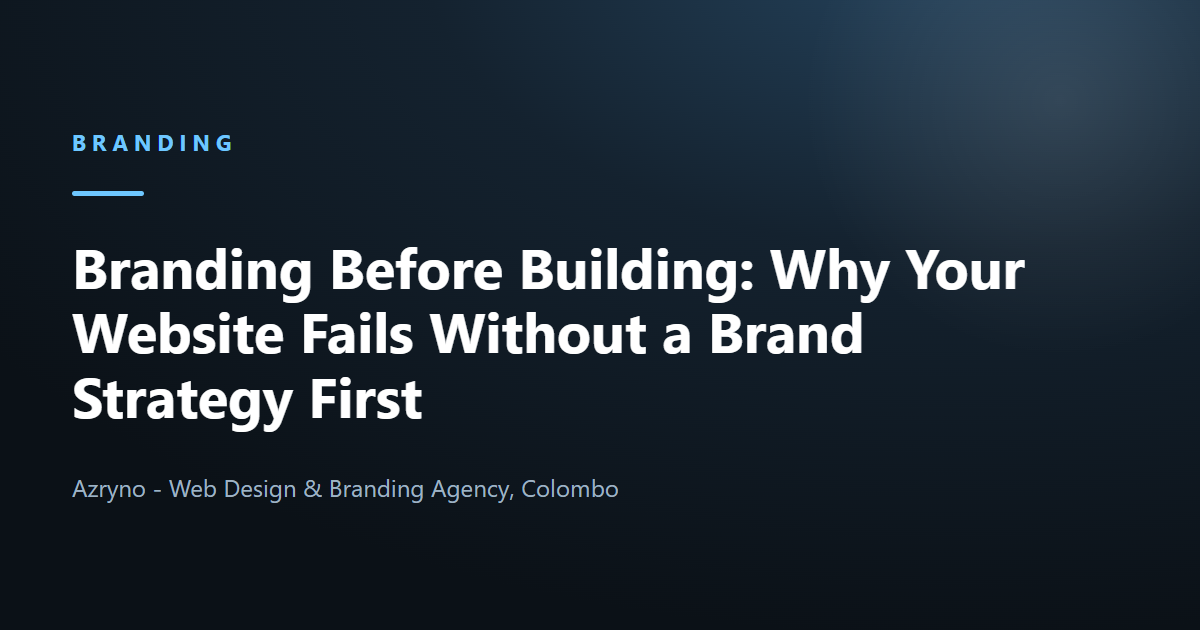 Why brand strategy comes before website design