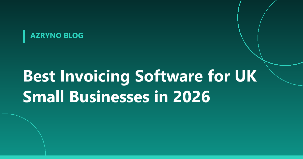 Banner about invoicing software for UK small businesses