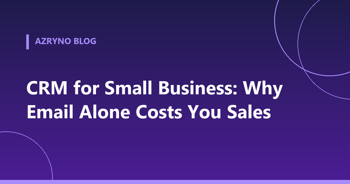 Banner about CRM for small business