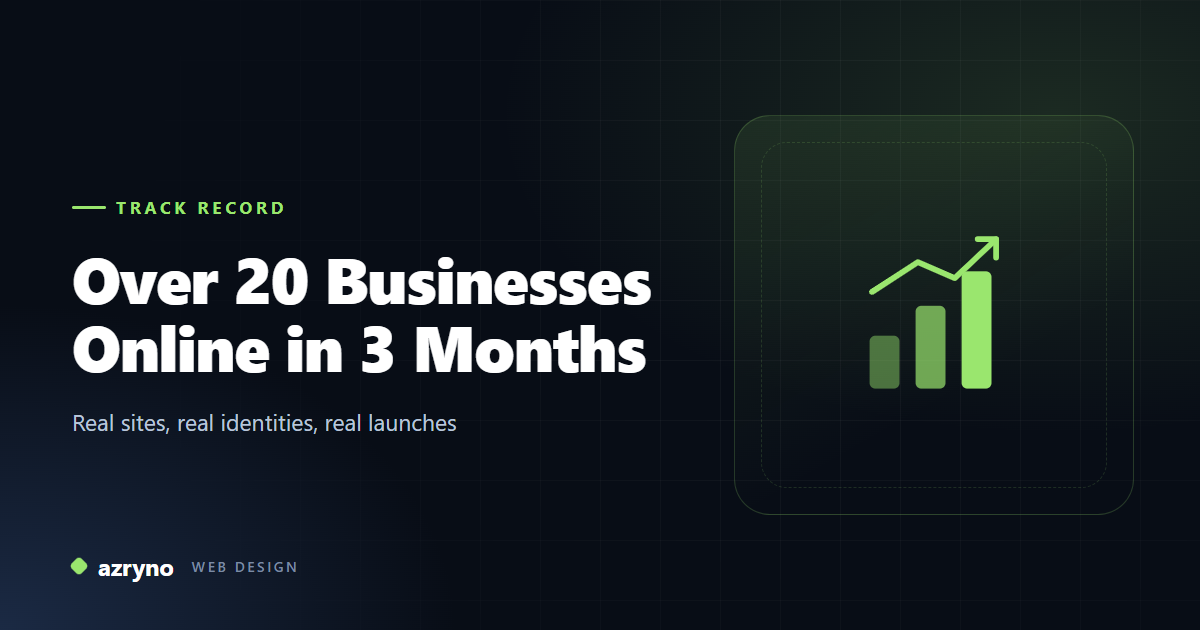 Clean graphic of upward growth bars representing business results