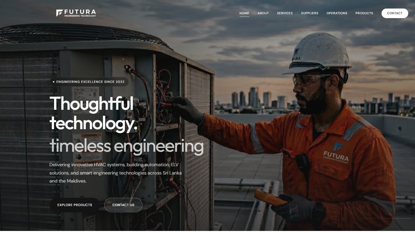 Azryno portfolio project for an engineering and architecture firm